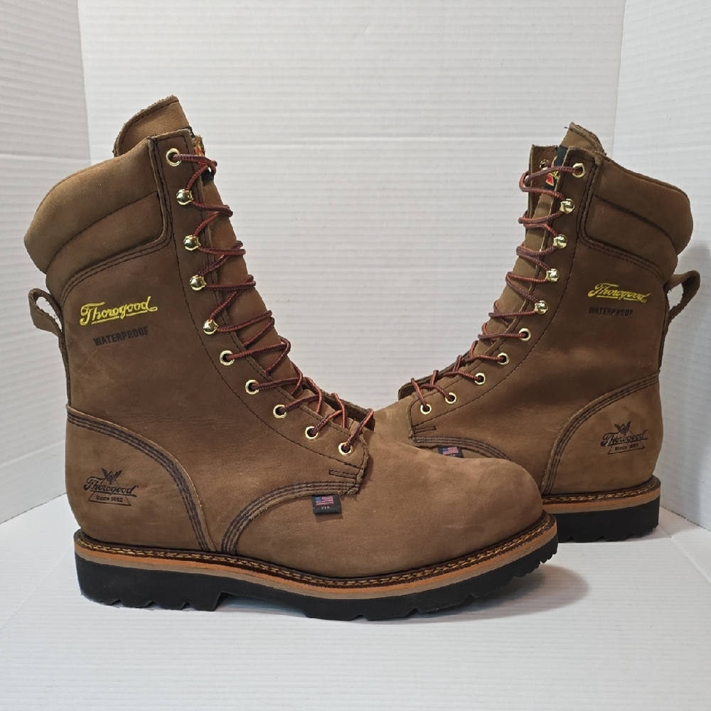 SOLD on eBay!! Men's Thorogood 9" Steel Toe WP Logger Steel Toe Work Boot